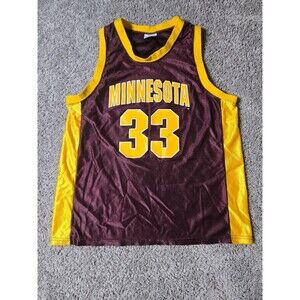 Vintage IZAW Minnesota Gophers #33 Basketball Jersey Maroon Gold